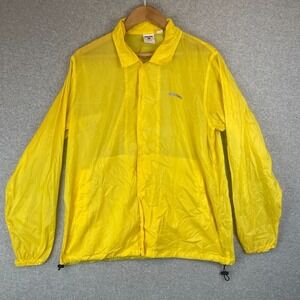 Undefeated Jacket Mens Medium Yellow Windbreaker SS2019 Lightweight Streetwear